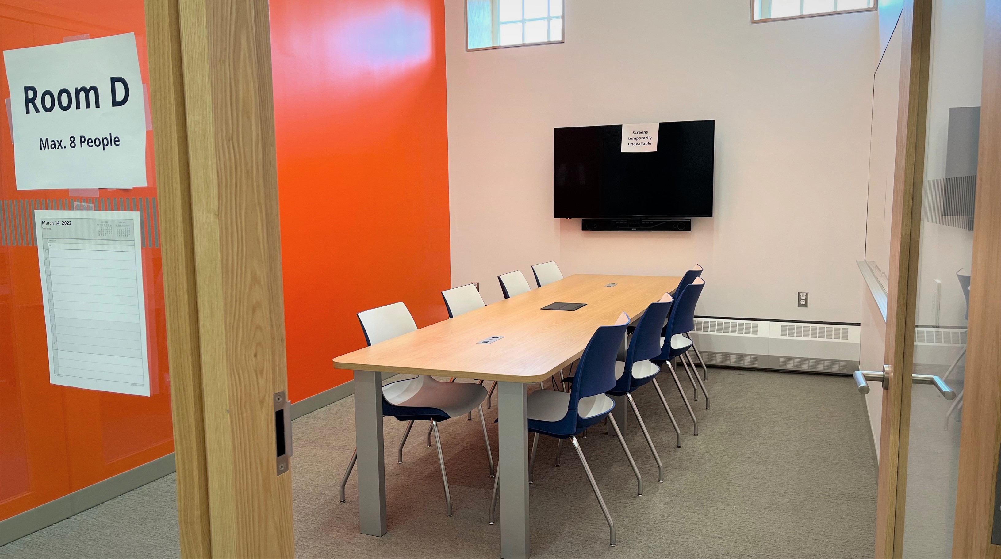 Group Study Room D Max 8 People